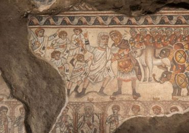 Detalles de un mosaico del siglo V d.C.