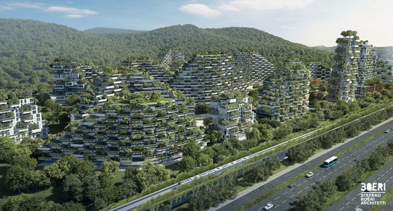 Diseñan la primera "ciudad bosque" para combatir la contaminación