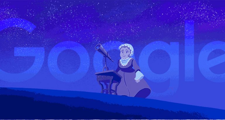 El Doodle de hoy: la cazadora de cometas Caroline Herschel