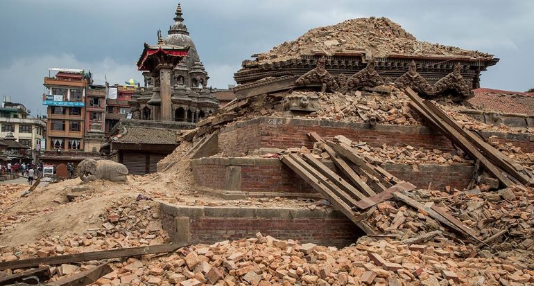 El daño en el patrimonio de Nepal