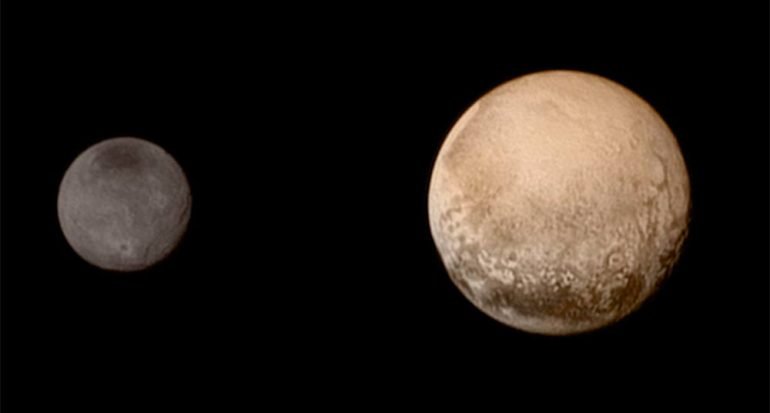 Fotografias de Plutón a través del tiempo