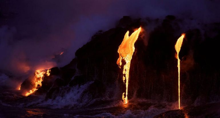 Fotografías impresionantes de la lava del volcán Kilauea