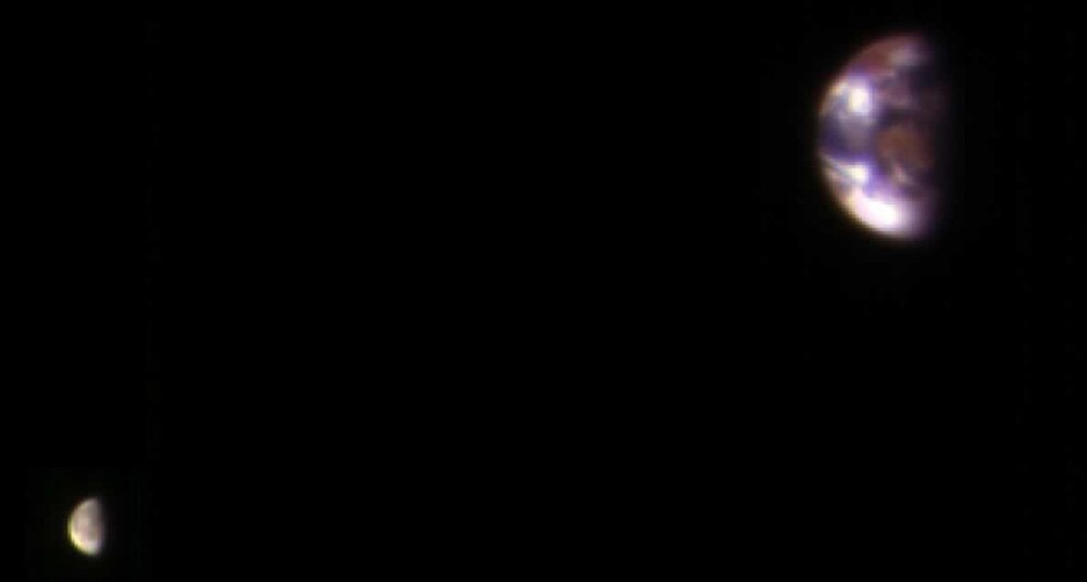 La Tierra y la Luna fotografiadas juntas desde Marte por NASA ...