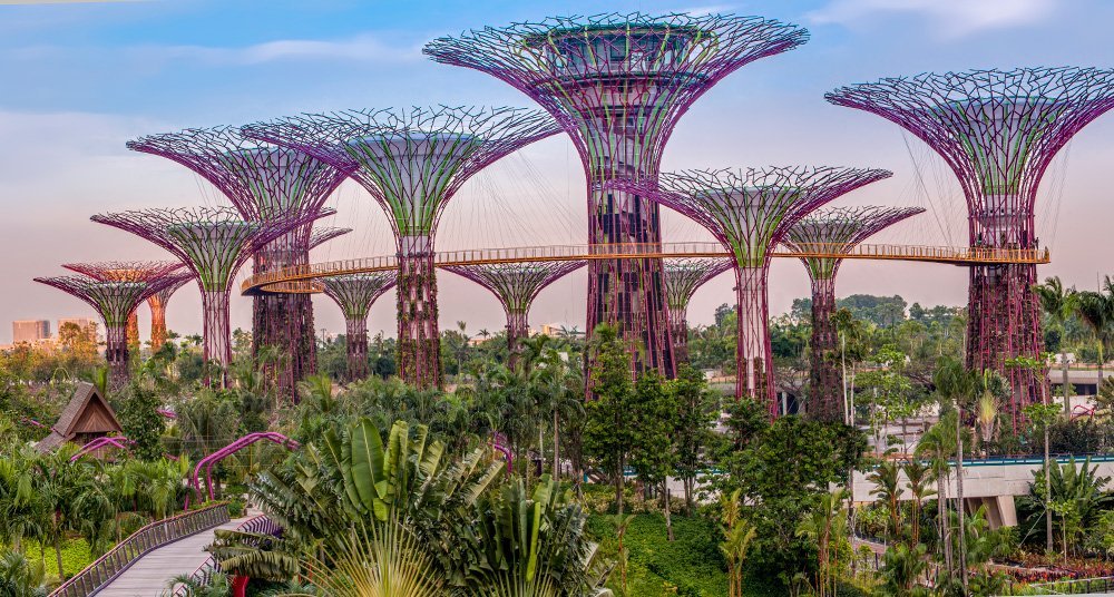Los árboles futuristas de Singapur