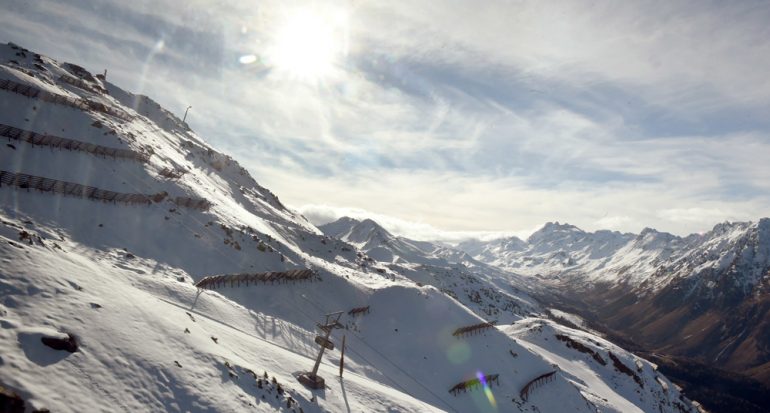 Nueva tirolesa en la estación de esquí austriaca de Ischgl