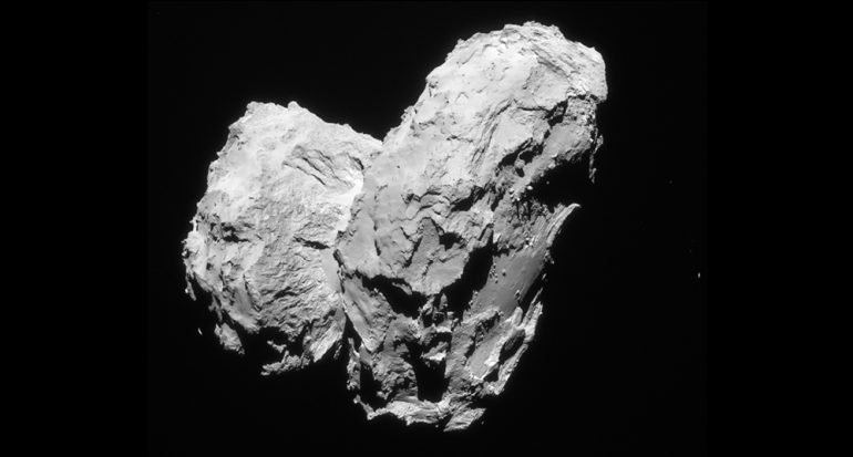 Porqué el cometa 67P parece un patito de hule