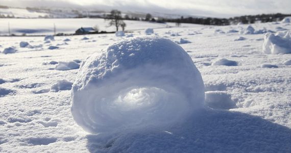 Se formaron hermosos anillos de nieve en Escocia