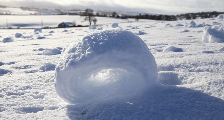 Se formaron hermosos anillos de nieve en Escocia