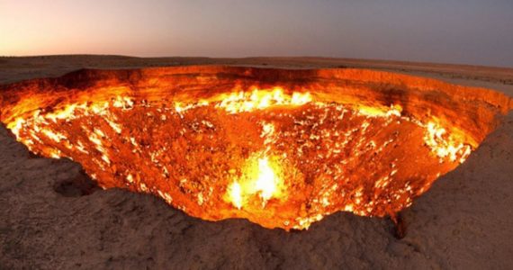 Puerta del infierno, cráter de Darvaza