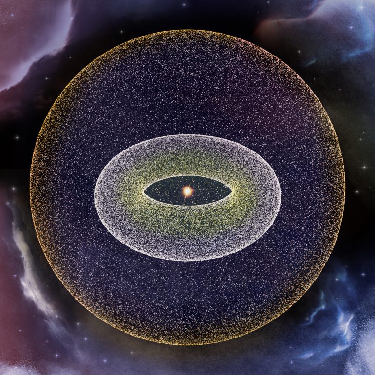 Imagen digital de la Nube de Oort. / Getty Images