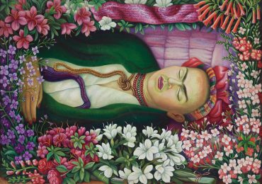 Retrato de la muerte de Frida Kahlo por Arturo Estrada