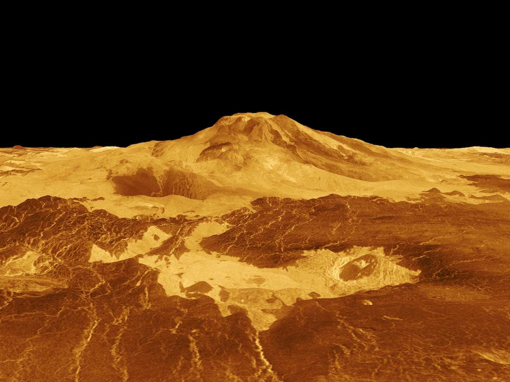 Mad Mons, a volcano on Venus, is still active today