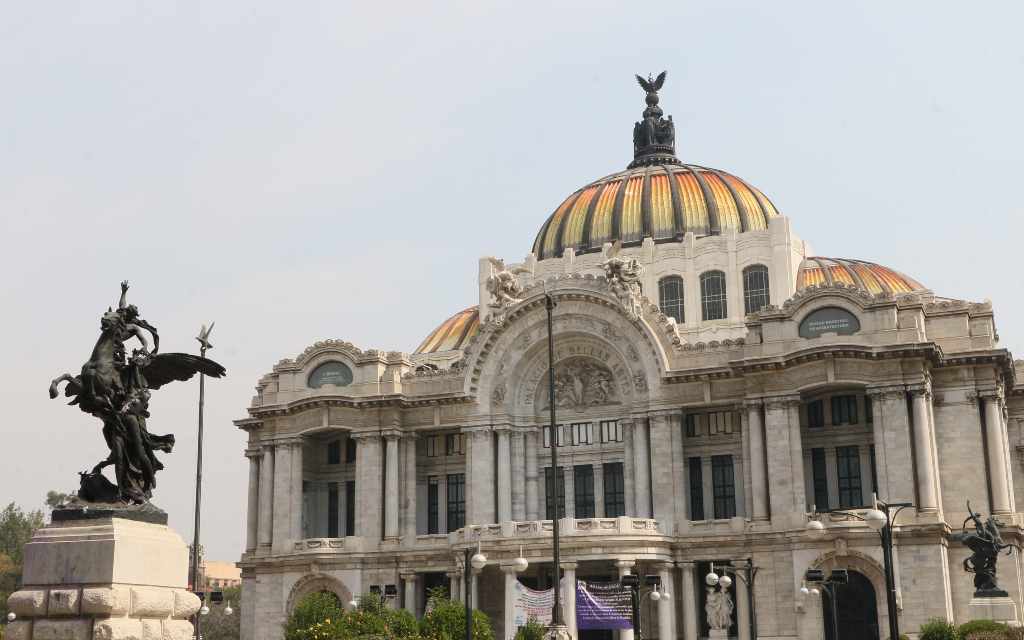 Palacio de Bellas artes en la Ciudad de México