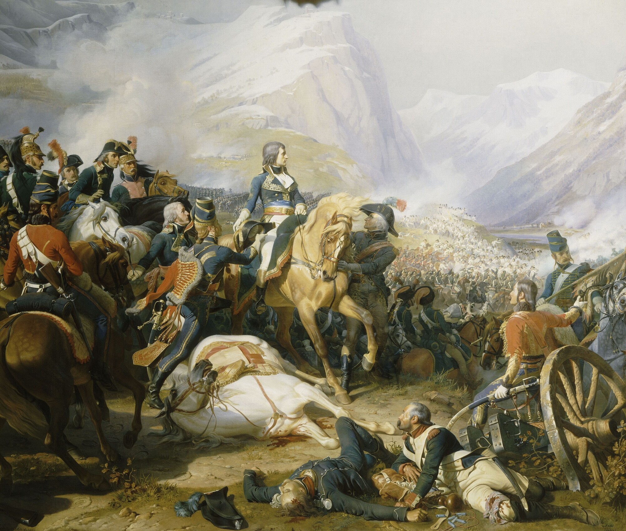 Napoleon en la batalla de Rivoli Henri Félix Emmanuel Philippoteaux