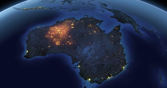 Asteroide bajo Australia/Cuándo se formó Oceanía