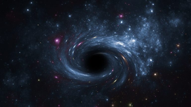 Podría un agujero negro devorar al Universo