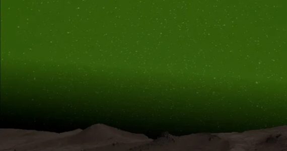 cielo verde de Marte