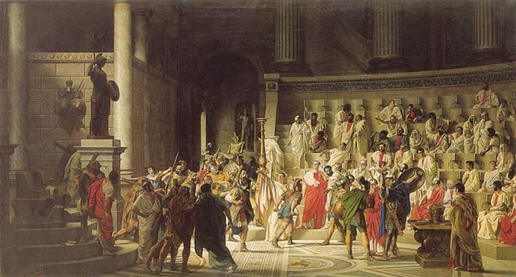 El último Senado de Julio César por Raffaele Giannetti.