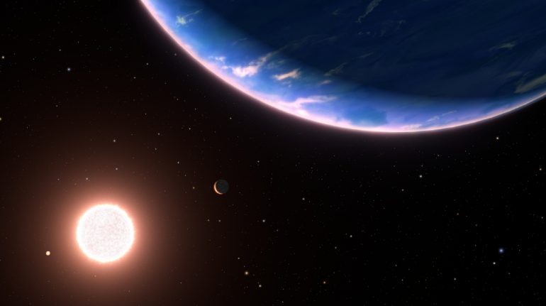 la atmósfera de un exoplaneta