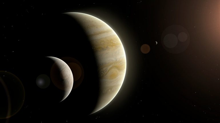 actividad en una luna de Júpiter