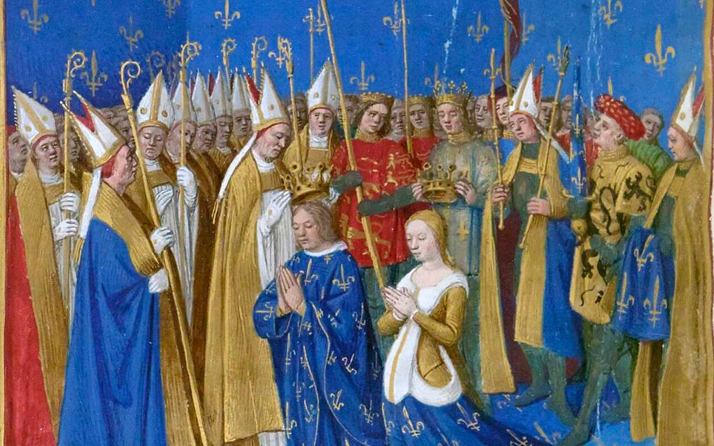 Coronación de Luis VIII y Blanca de Castilla
