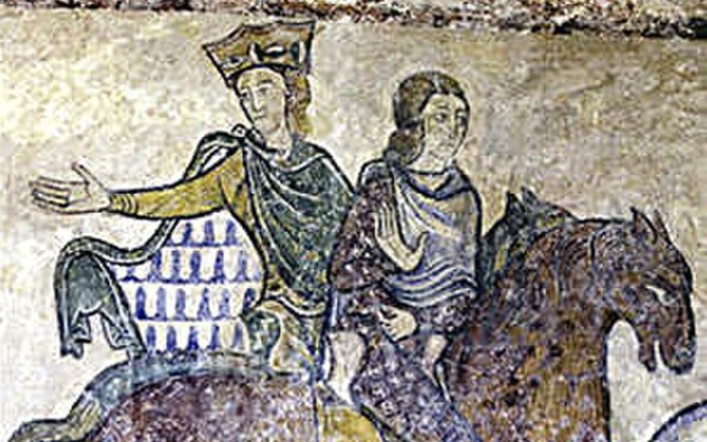Leonor de Aquintana y su hijo