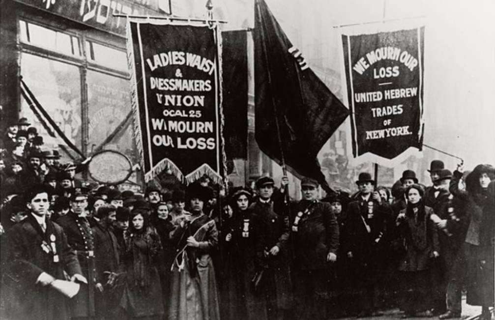 Manifestación de protesta y luto por el incendio de la fábrica Triangle Shirtwaist del 25 de marzo de 1911