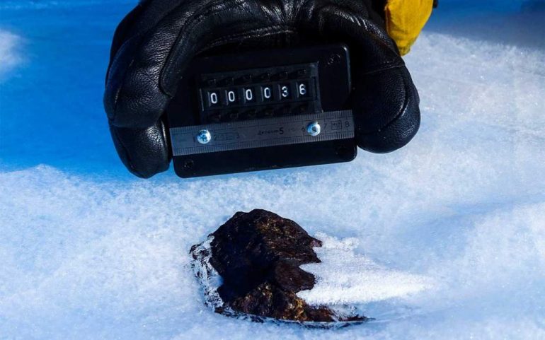 Cambio climático está desapareciendo los meteoritos de la Antártida