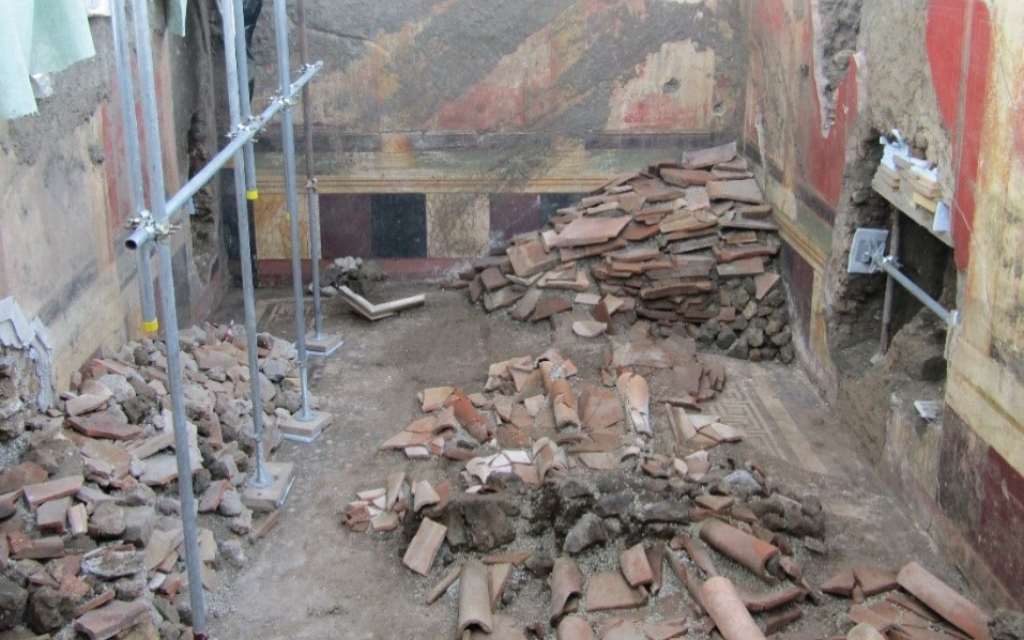 Materiales de construcción encontrados en la ciudad de Pompeya